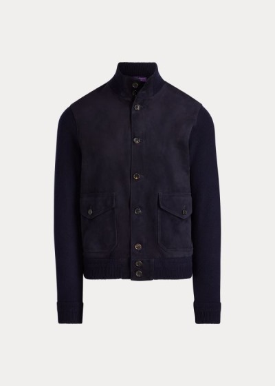 Men's Ralph Lauren Suede-Cashmere Skeet Jackets | 651042FIQ